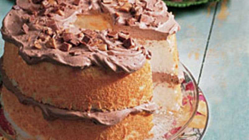 Low-Fat Candy Bar Angel Cake
